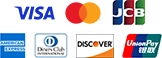 VISA、Mastercard、JCB、AMEX、Diners、銀聯