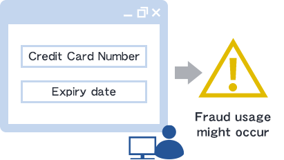 Conventional payment method with card number and expiry date might not prevent fraud usage.